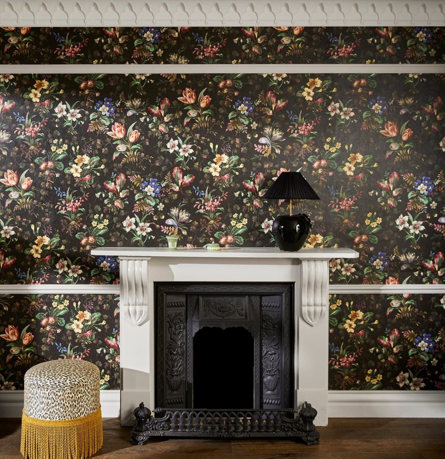 Wallpaper House of Hackney | Tulipa Wallpaper-Onyx