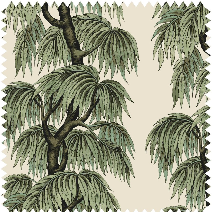 Fabric House of Hackney | Babylon Cotton Linen Blind-Papyrus Willow