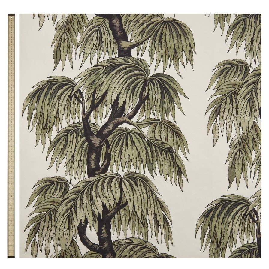 Fabric House of Hackney | Babylon Cotton Linen Blind-Papyrus Willow