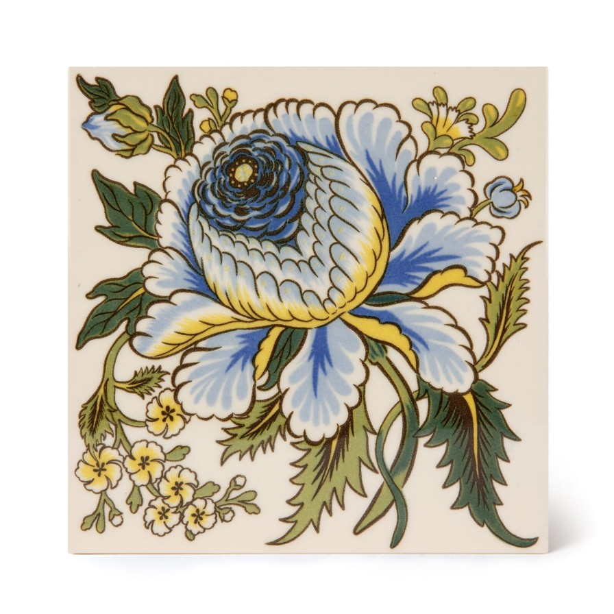 Furnishings House of Hackney Tiles | Artemis Rose Printed Tiles-Ecru