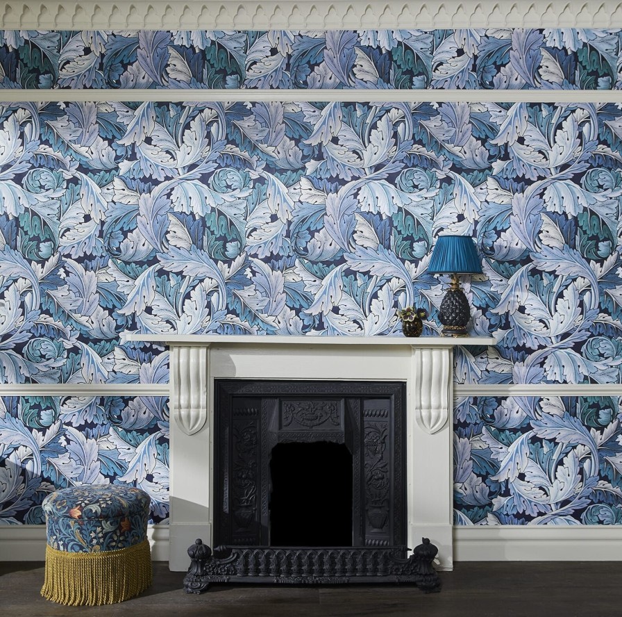 Wallpaper House of Hackney | Acanthus Wallpaper-Blue & Midnight