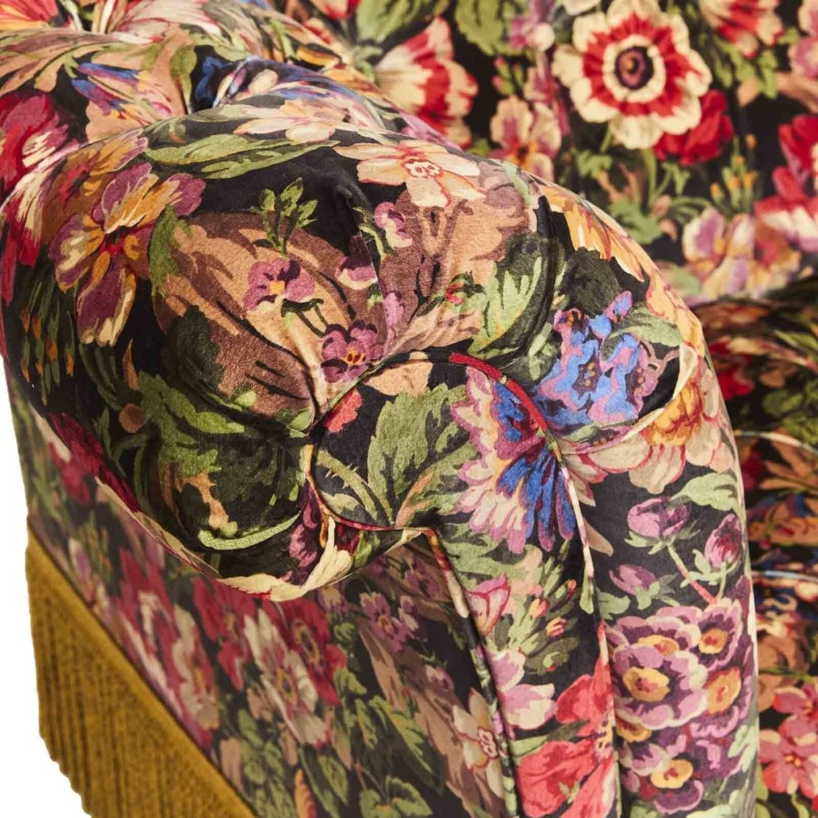 Furnishings House of Hackney Sofas | Florescence Velvet London Sofa-Noir