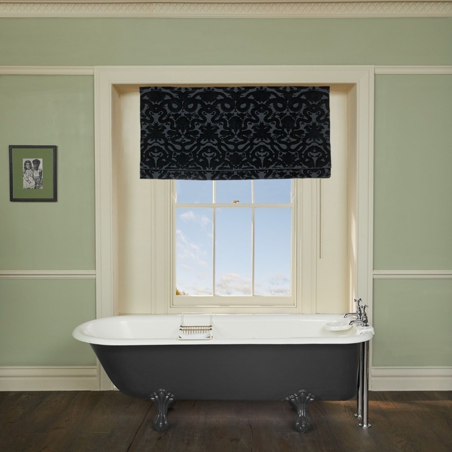 Fabric House of Hackney | Anaconda Velvet Blind-Noir