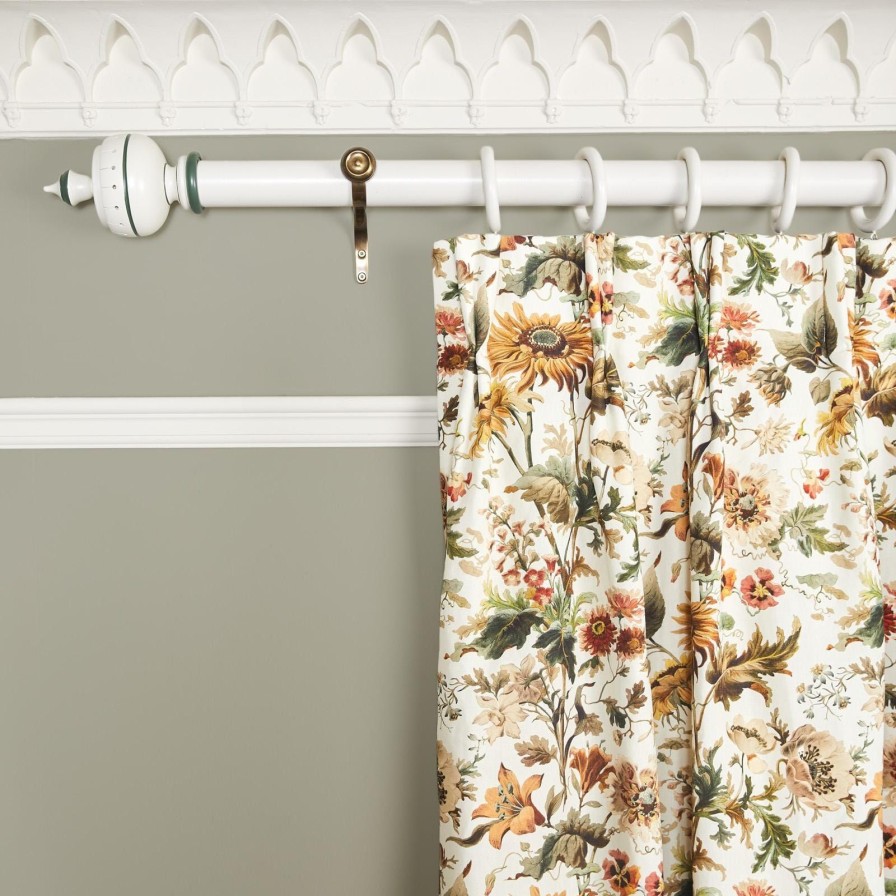 Fabric House of Hackney | Avalon Cotton Linen Curtain-Ecru