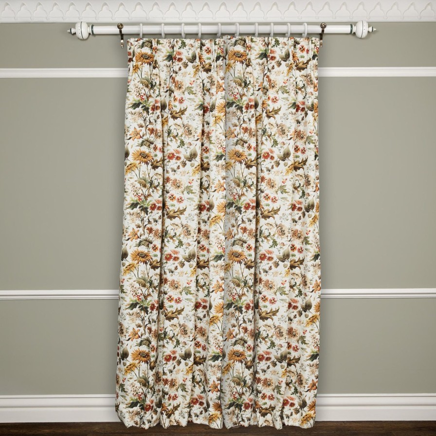 Fabric House of Hackney | Avalon Cotton Linen Curtain-Ecru