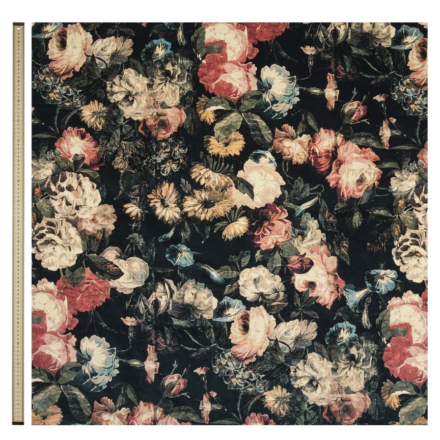 Fabric House of Hackney | Midnight Garden Velvet Blind-Multi
