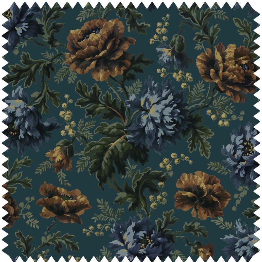 Fabric House of Hackney | Opia Velvet Blind-Petrol