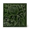 Furnishings House of Hackney Tiles | Artemis Rose Relief Tiles-Verde