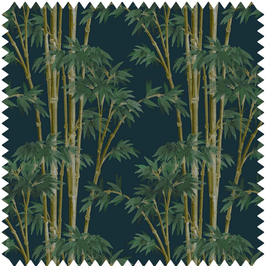 Fabric House of Hackney | Bambusa Velvet Blind-Midnight