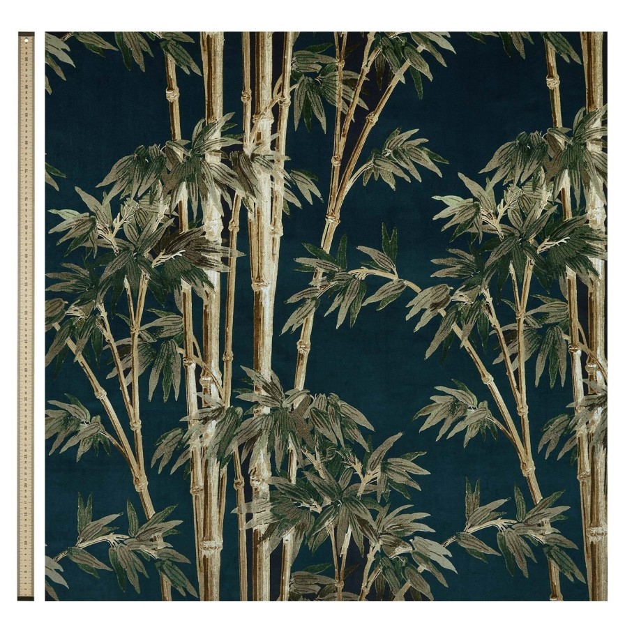 Fabric House of Hackney | Bambusa Velvet Blind-Midnight