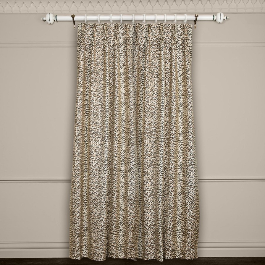 Fabric House of Hackney | Wild Card Jacquard Curtain-Butterscotch