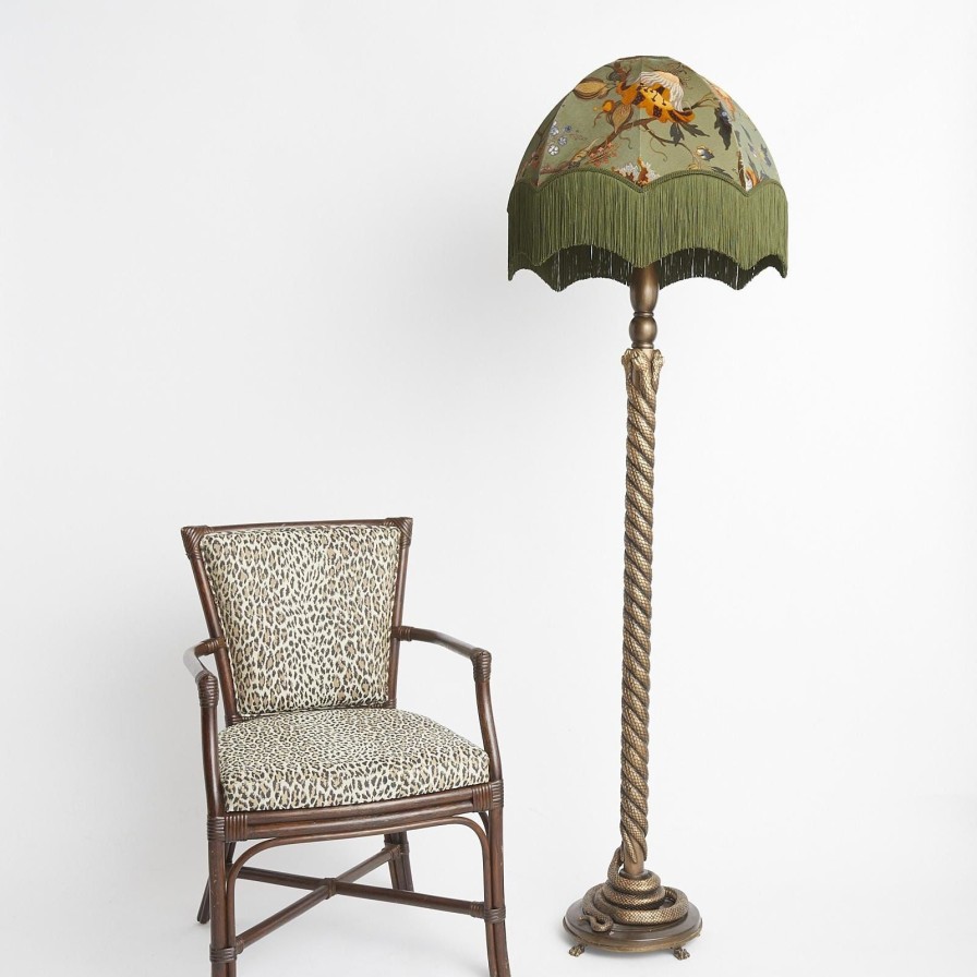 Accessories House of Hackney Lampshades | Artemis Velvet Oriel Lampshade-Moss Green