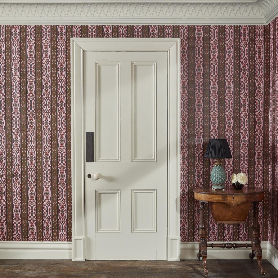 Wallpaper House of Hackney | Mamounia Wallpaper-Amaranth & Juniper Green