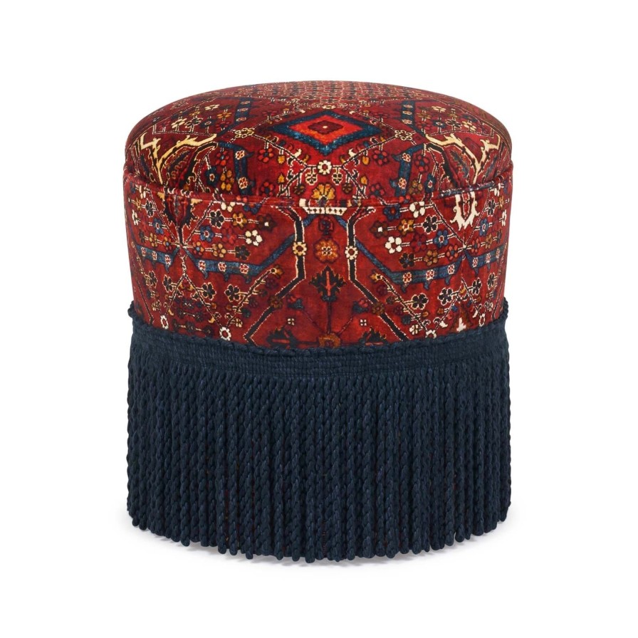 Furnishings House of Hackney Bottomans | Mey Meh Velvet Bottoman-Sienna