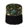 Furnishings House of Hackney Bottomans | Florika Velvet Bottoman-Onyx