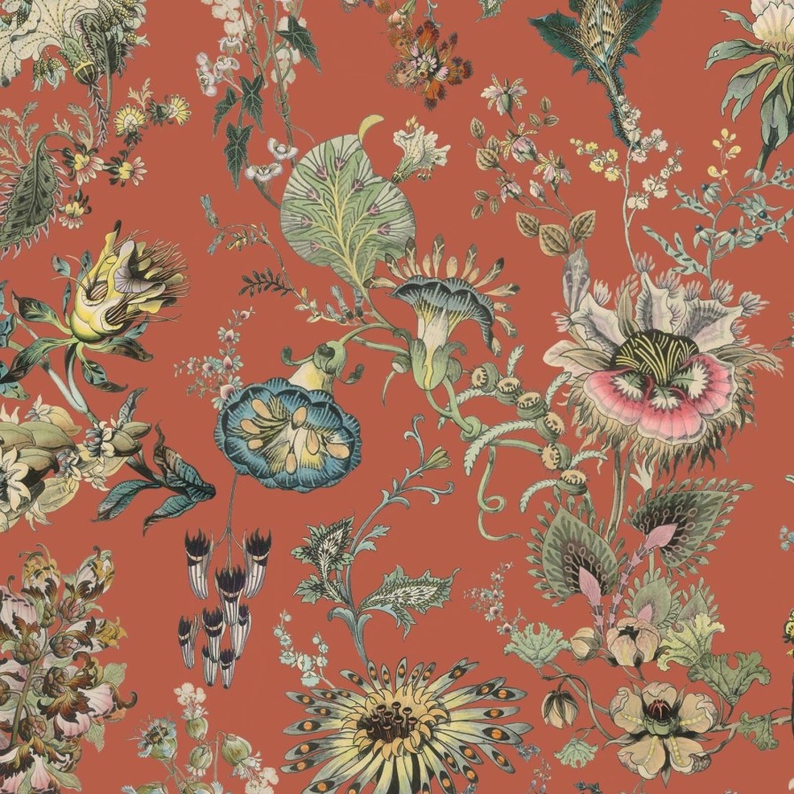 Wallpaper House of Hackney | Flora Fantasia Wallpaper-Amber