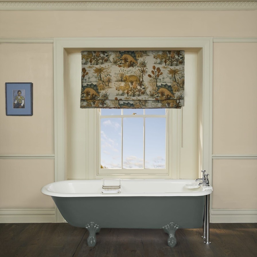 Fabric House of Hackney | Dinosauria Cotton Linen Blind-Dusk