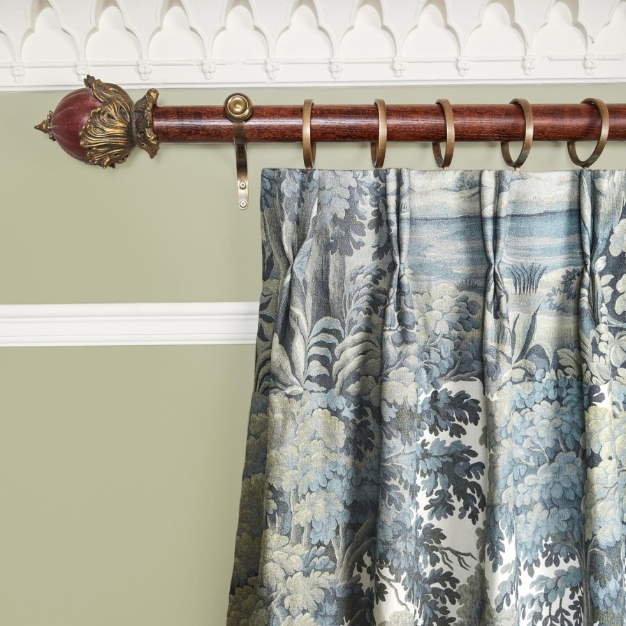 Fabric House of Hackney | Plantasia Cotton Linen Curtain-Sage