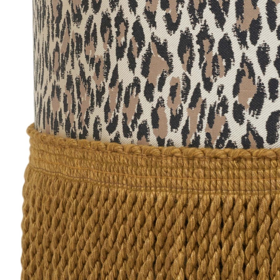 Furnishings House of Hackney Bottomans | Wild Card Jacquard Bottoman-Butterscotch