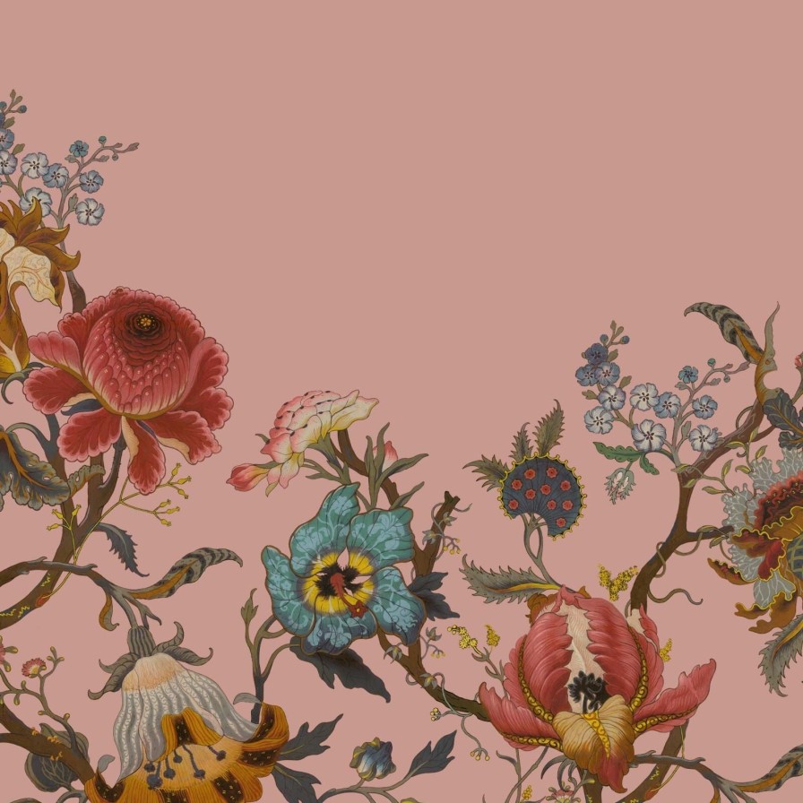 Wallpaper House of Hackney | Artemis Climbing Walls Wallpaper-Blush