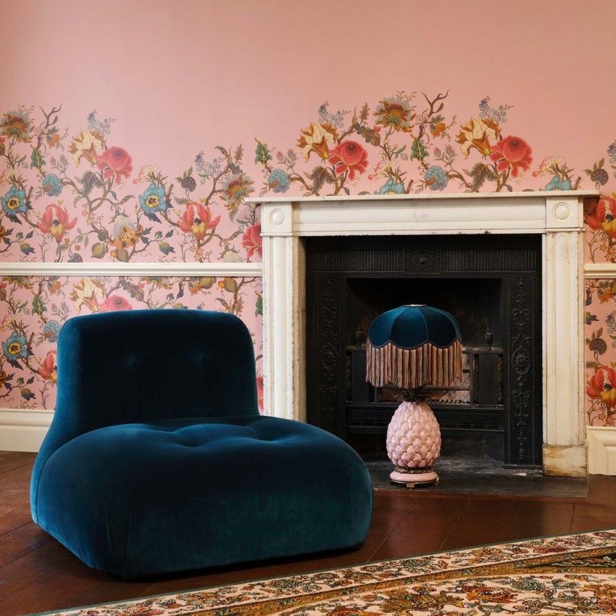 Wallpaper House of Hackney | Artemis Climbing Walls Wallpaper-Blush