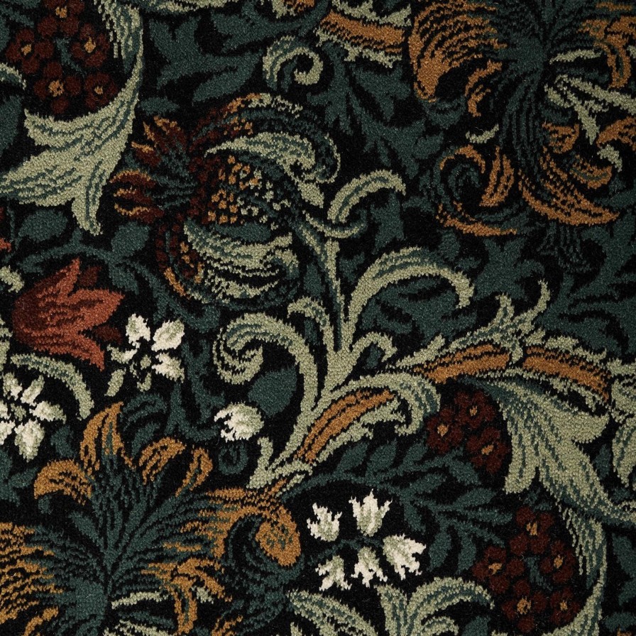 Furnishings House of Hackney Carpets | Golden Lily Carpet-Midnight