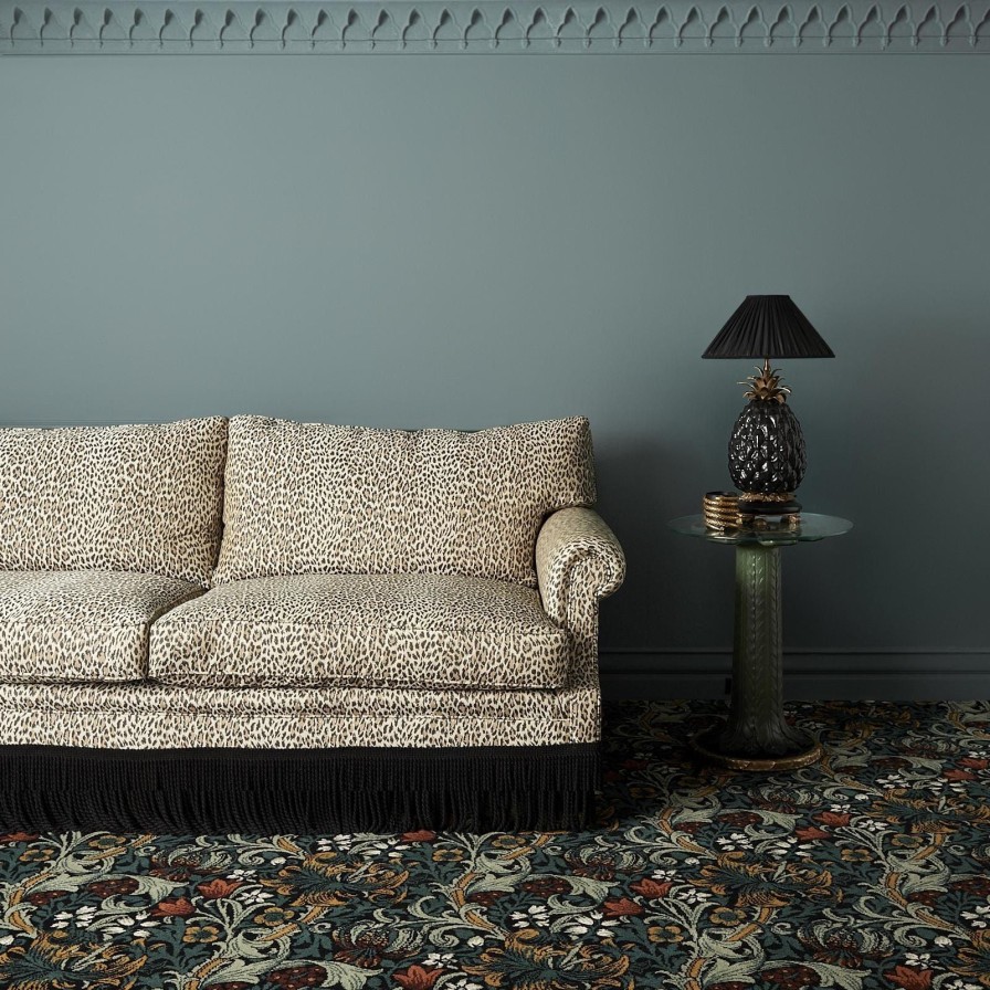 Furnishings House of Hackney Carpets | Golden Lily Carpet-Midnight
