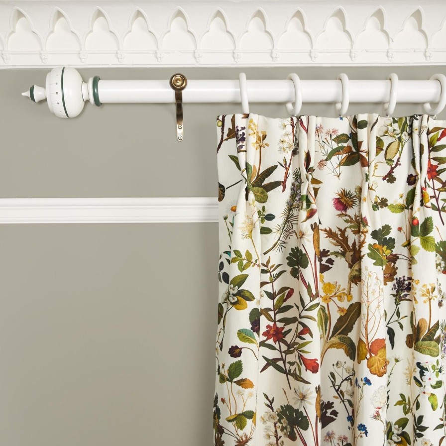 Fabric House of Hackney | Herbarium Cotton Linen Curtain-Ecru