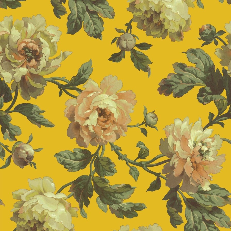 Wallpaper House of Hackney | Peoneden Wallpaper-Ochre