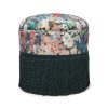 Furnishings House of Hackney Bottomans | Hollyhocks Velvet Bottoman-Winter