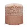 Furnishings House of Hackney Bottomans | Anaconda Cut-Velvet Bottoman-Dusky Pink