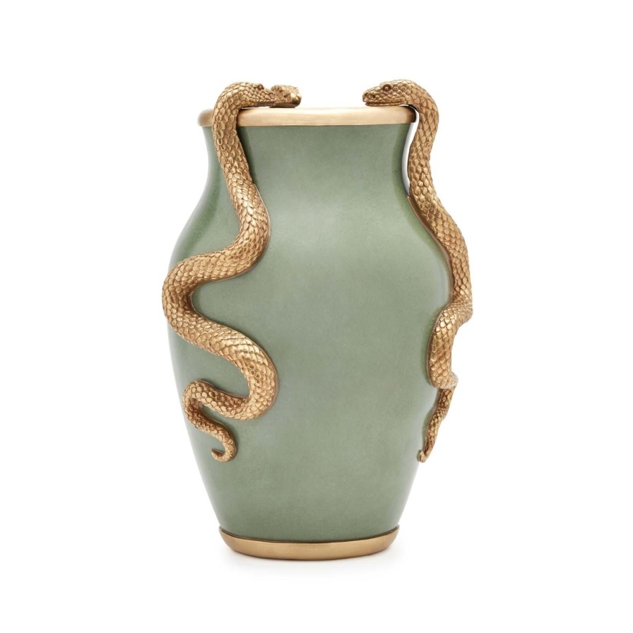 Accessories House of Hackney Vases | Serpentis Vase-Eucalyptus & Brass
