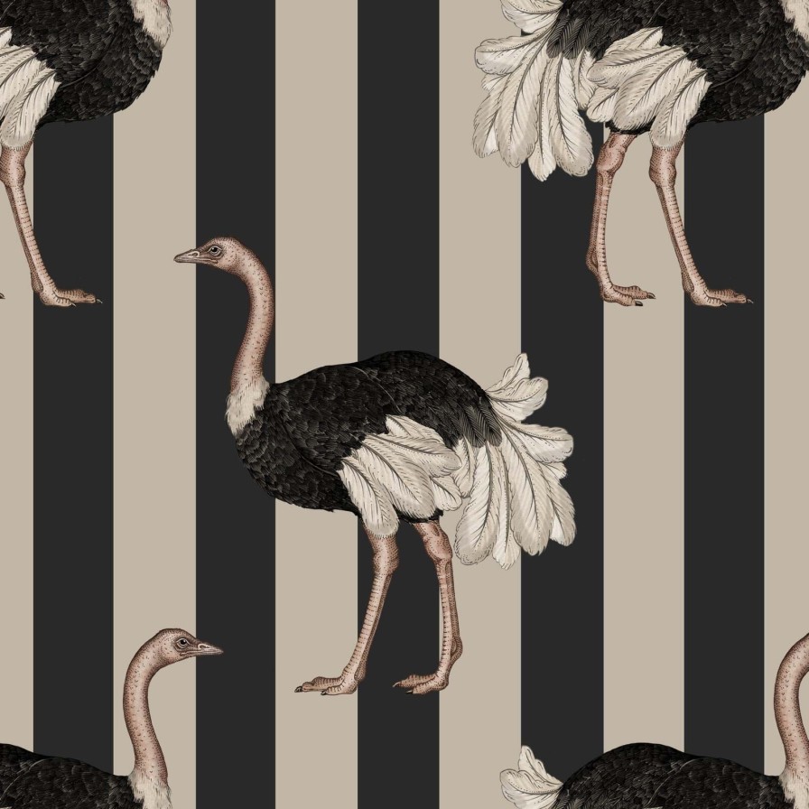 Wallpaper House of Hackney | Pride Wallpaper-Clay & Off Black