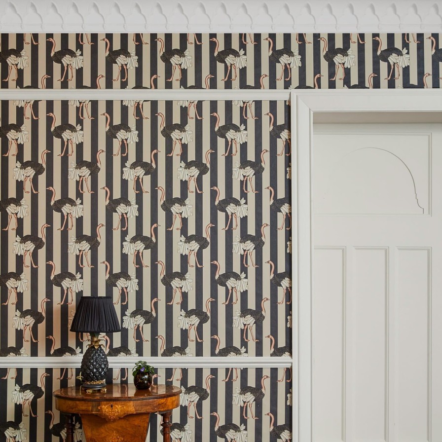 Wallpaper House of Hackney | Pride Wallpaper-Clay & Off Black