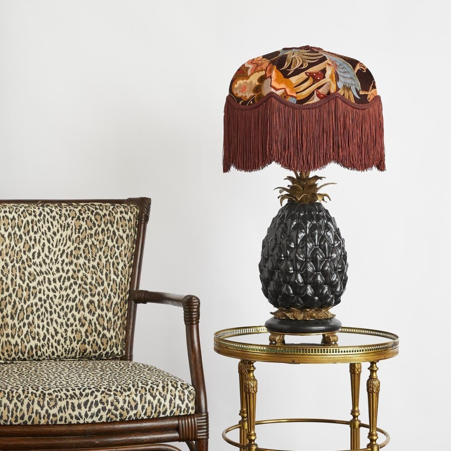 Accessories House of Hackney Lampshades | Phantasia Velvet Tilia Lampshade-Selenite Orange