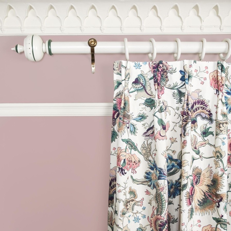 Fabric House of Hackney | Majorelle Cotton Linen Curtain-Ecru