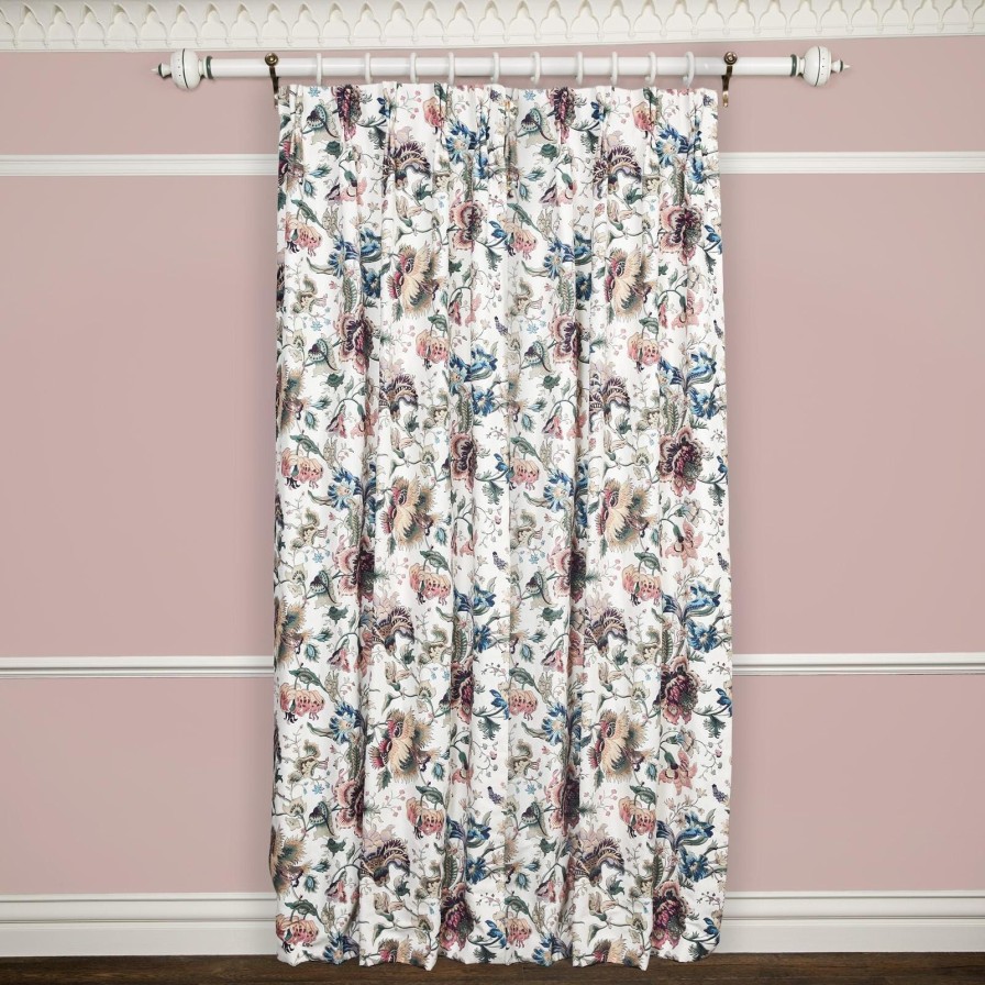 Fabric House of Hackney | Majorelle Cotton Linen Curtain-Ecru