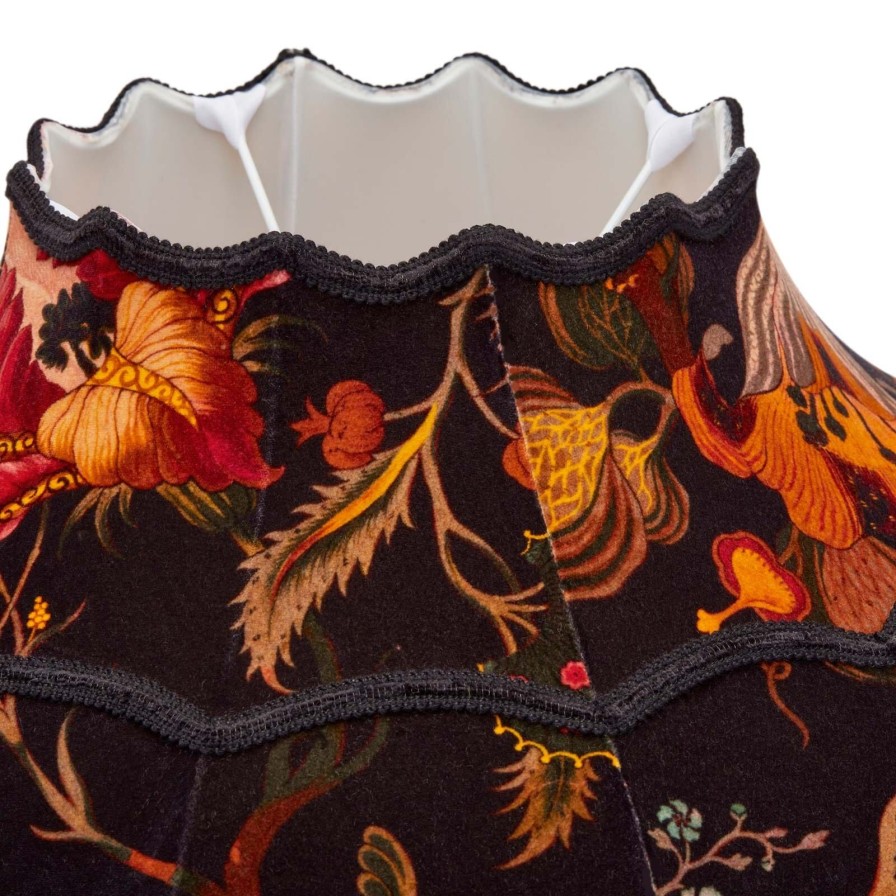 Accessories House of Hackney Lampshades | Artemis Velvet Isabella Lampshade-Black