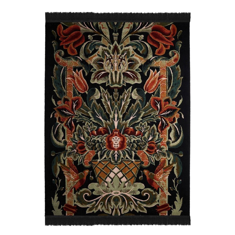Furnishings House of Hackney Rugs | Olwen Rug-Noir