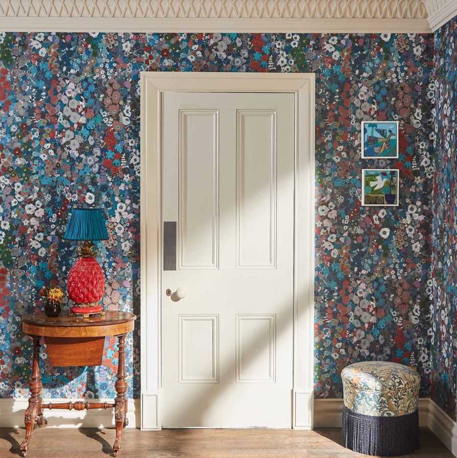 Wallpaper House of Hackney | Hollyhocks Wallpaper-Winter