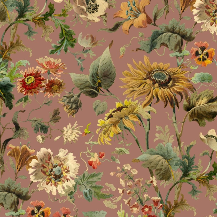 Wallpaper House of Hackney | Avalon Wallpaper-Puce Pink