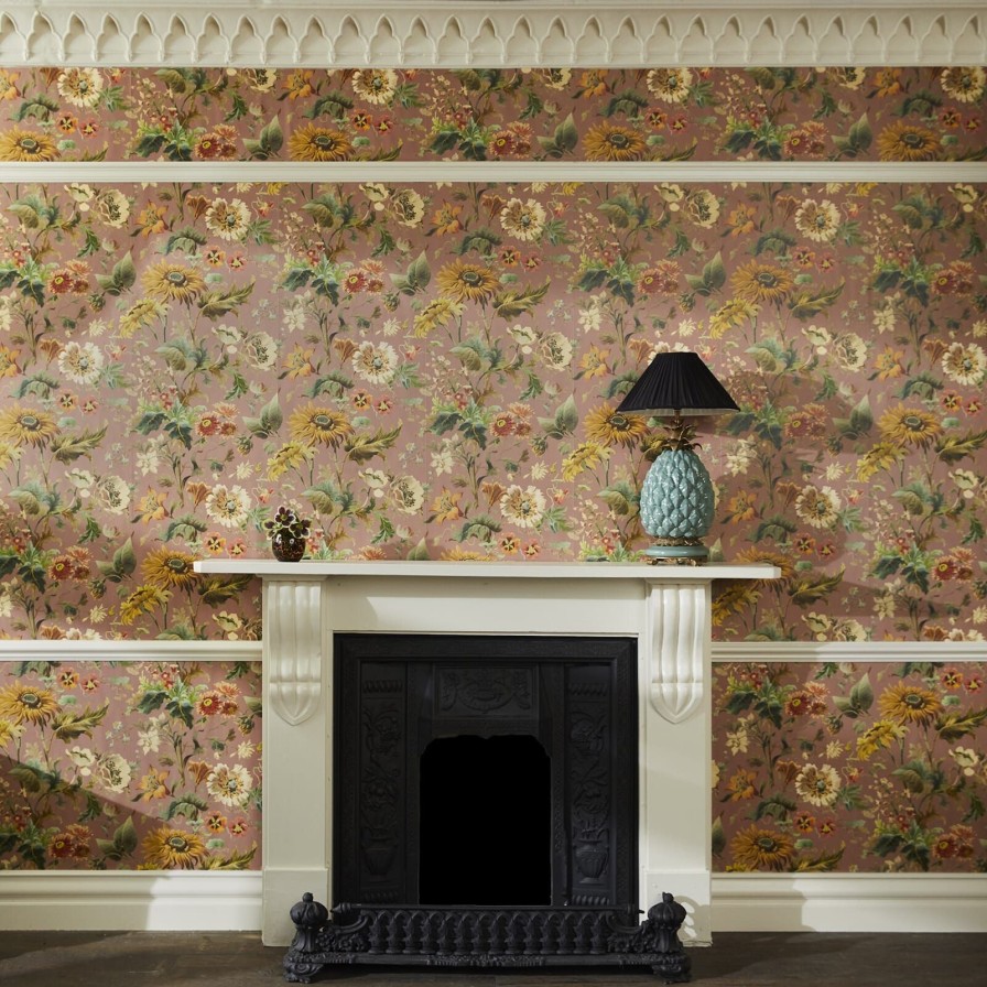 Wallpaper House of Hackney | Avalon Wallpaper-Puce Pink