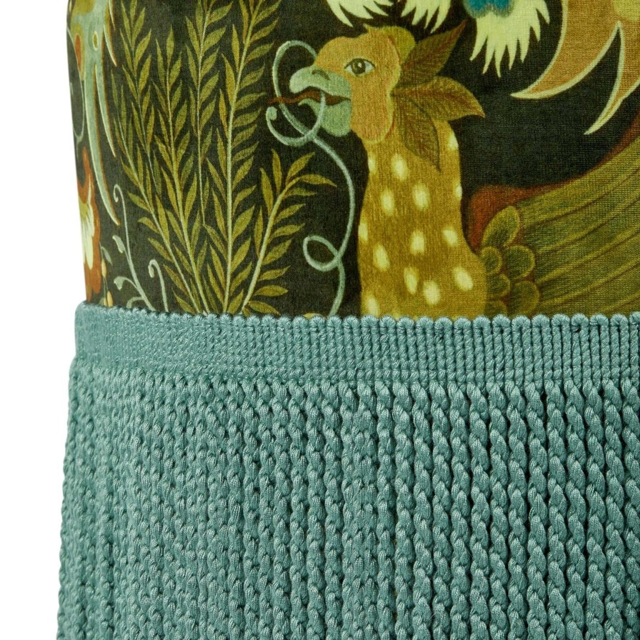Furnishings House of Hackney Bottomans | Phantasia Velvet Bottoman-Emerald Green