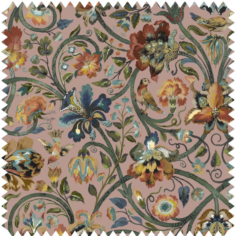Fabric House of Hackney | Gaia Velvet Blind-Blush