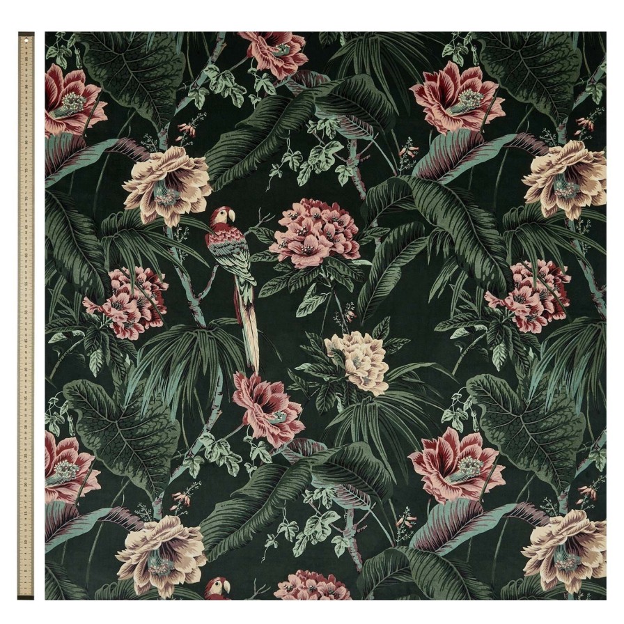 Fabric House of Hackney | Paradisa Velvet Blind-Spruce Green