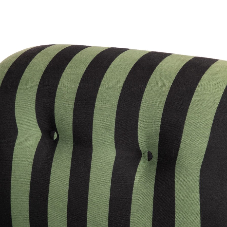 Furnishings House of Hackney Castle Chairs | Camelot Stripe Jacquard Castle Chair-Verdigris And Noir