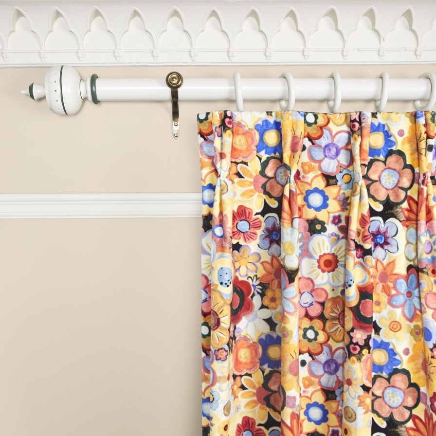 Fabric House of Hackney | Lamorna Velvet Curtain-Summer
