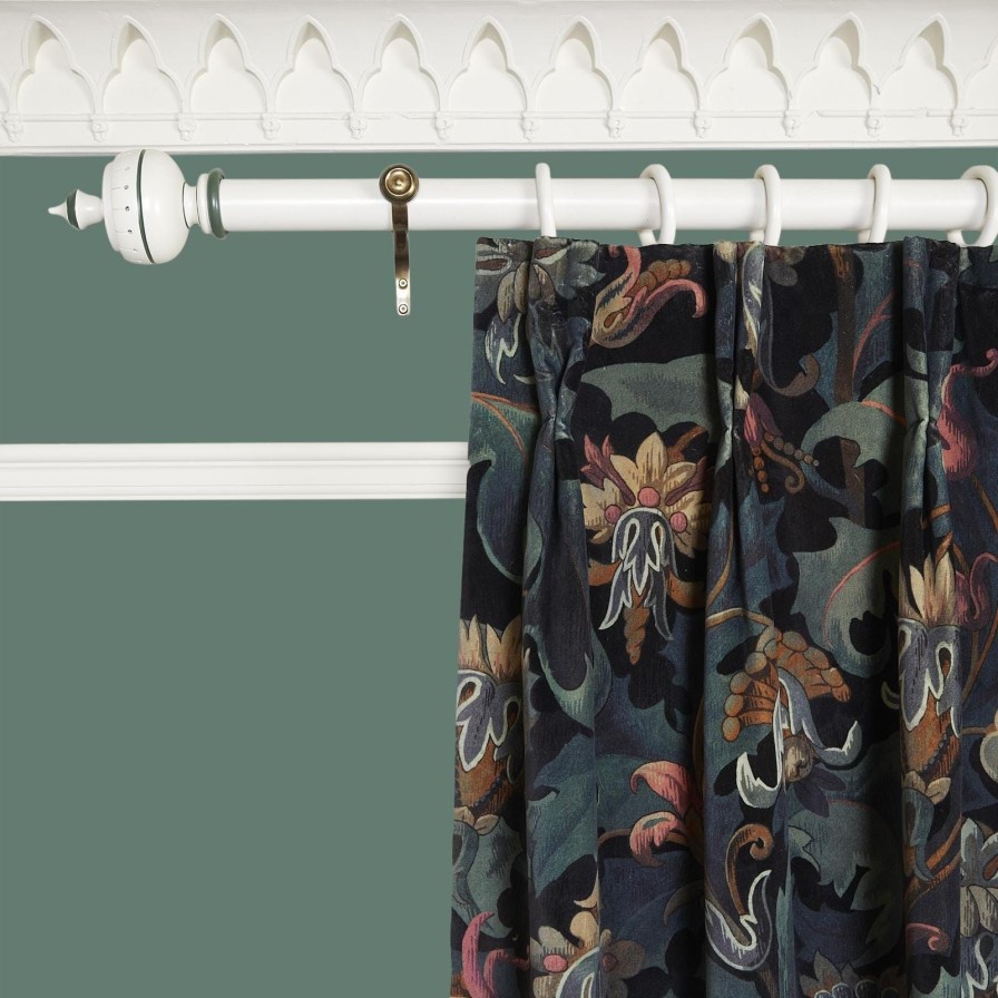 Fabric House of Hackney | Vespertine Velvet Curtain-Apatite