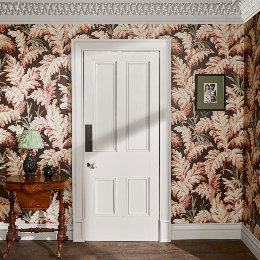 Wallpaper House of Hackney | Pluma Wallpaper-Carob