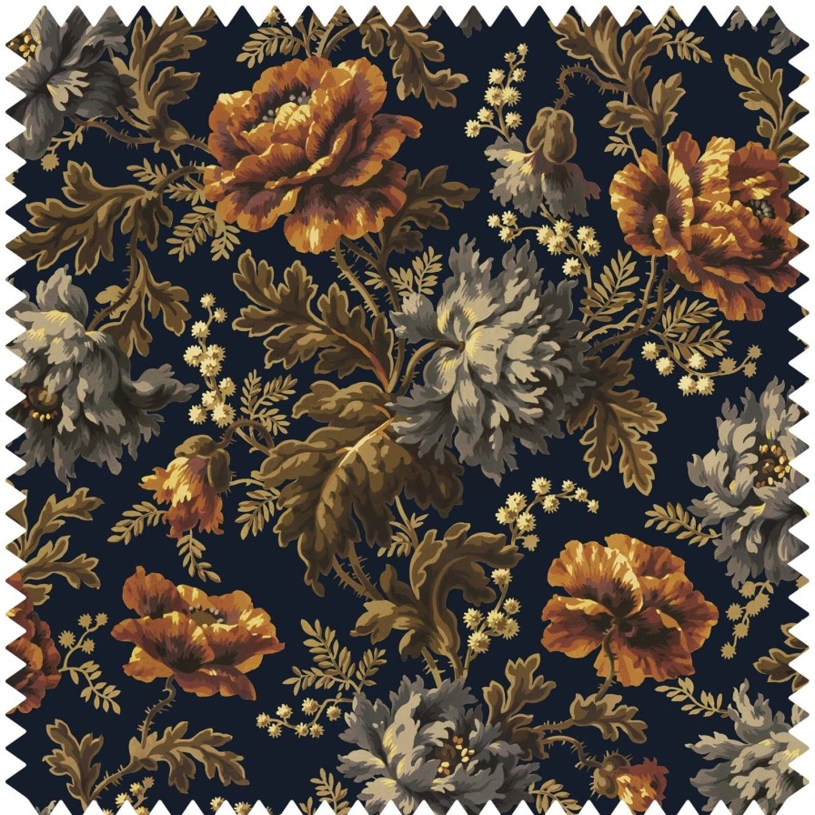 Fabric House of Hackney | Opia Velvet Blind-Midnight